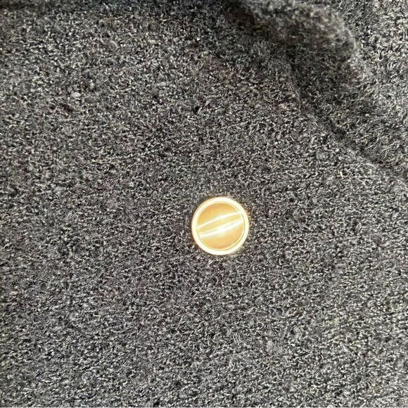 Sioni Brand Black Single Button Closure Open Front Sweater Jacket Size XL - Picture 11 of 16